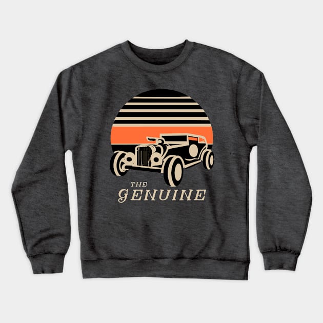 the genuine classic car Crewneck Sweatshirt by Kingrocker Clothing